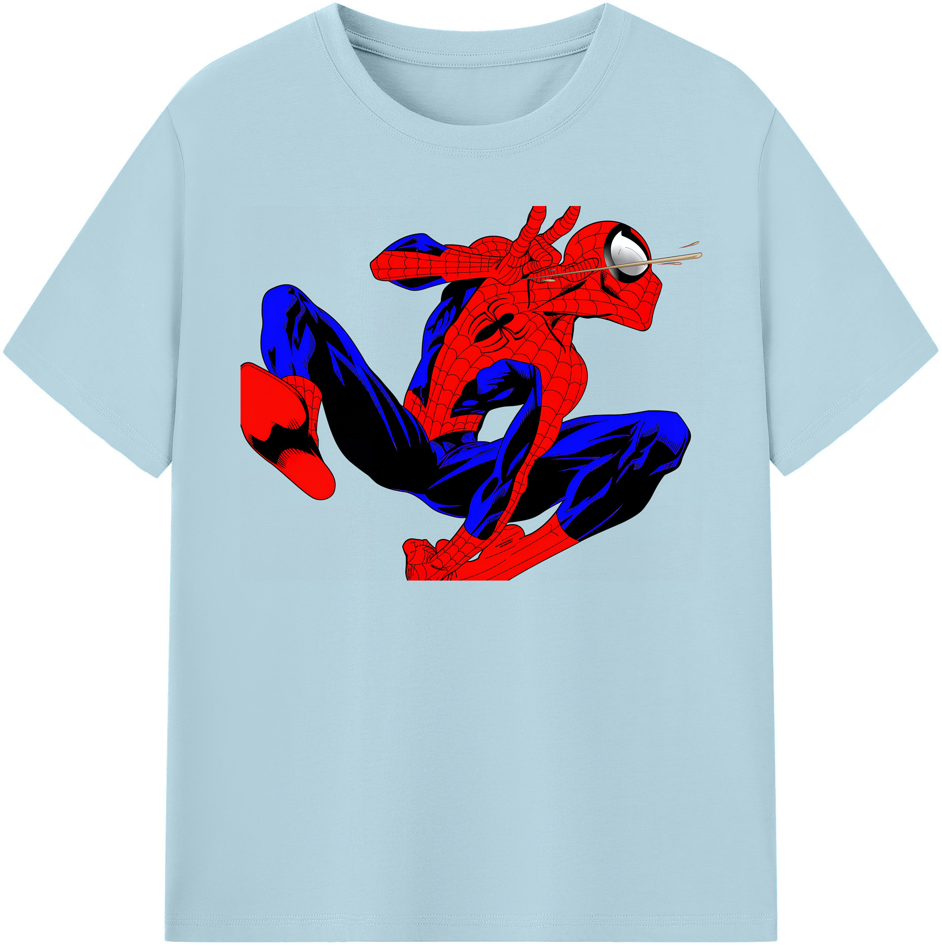 （画像用） Spider Man スパイダーマン 綿100％半袖Tシャツ（フロントプリント）